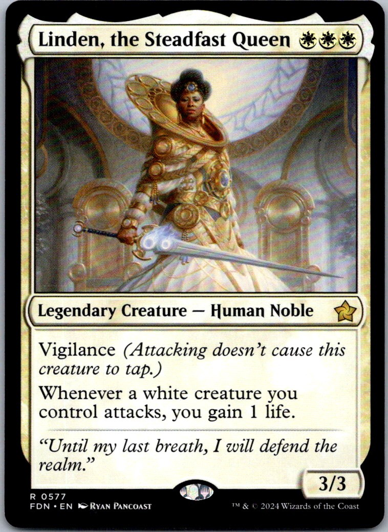 Linden, the Steadfast Queen R PPELD #20 LP MTG Magic