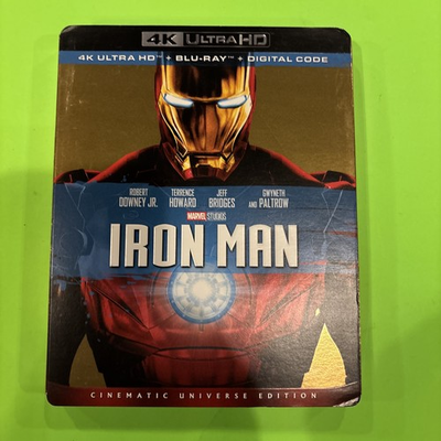 #ad #ad Iron Man 4K Ultra HD Bluray Bluray w OOP Slipcover $20.00