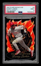 1997 Flair Showcase Hot Gloves: #  8 Barry Larkin PSA 9 MINT