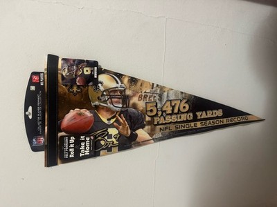 Drew Brees New Orleans Saints 5476 Passing Yard  collectible pennant 12x30