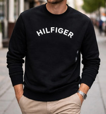 Tommy Hilfiger Men's Dark Blue Midweight Crewneck Sweatshirt XM06188 Size XL