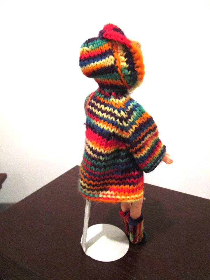 Vestido De Colección Barbie: Sears Glamour Group Twiggy 1510 + Chaqueta/Botas Tejidas Foto 4 de 4