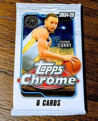   [1x] 2024-25 Topps Chrome NBA Retail Mega Box Pack - FIND WEMBY RC AUTOS!