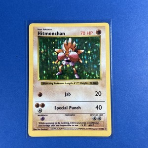 Hitmonchan 1999 Pokemon Game #7 Shadowless Holo Price Guide