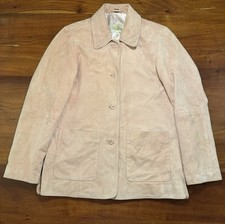Peter Millar Womens Pink Suede Leather Jacket...