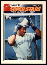 1990 Topps Kmart Super Stars Fred McGriff #31 Toronto Blue Jays
