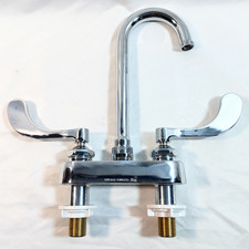 Chicago Facuets Bathroom Gooseneck Faucet, Chrome 895-317XKVPAABCP READ