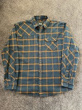 Men's Howler Brothers Cotton Flannel Button Up Shirt Size Large Plaid