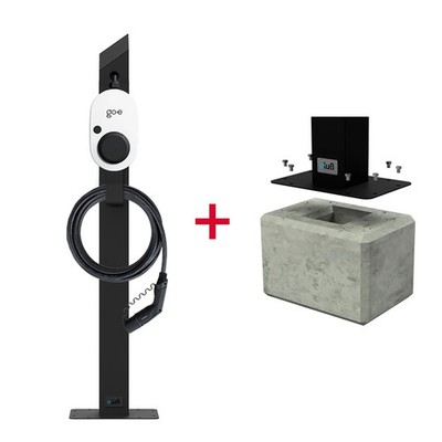 Aktion: go-e Charger Gemini Wallbox Standfuß + Fertigfundament