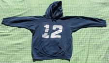 VTG 60s 70s ARTEX 12 Sun Faded Navy Blue Purple Raglan Sweatshirt Hoodie XS