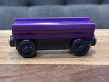 Thomas Friends BARREL CAR PURPLE Wooden Railway Train Engine Britt Allcroft