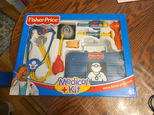Vintage Fisher Price 2003 Pretend Play Doctor Nurse Medical Kit - Brand New VTG