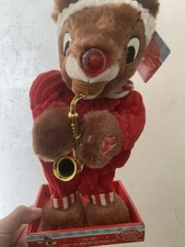 Rudolph The Red-Nosed Reindeer Saxophone Light Up Animated Plush Toy