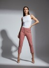 Byron Lars Beauty Mark Red Diamond Knit Capri Pants Sz 2 — photo 1