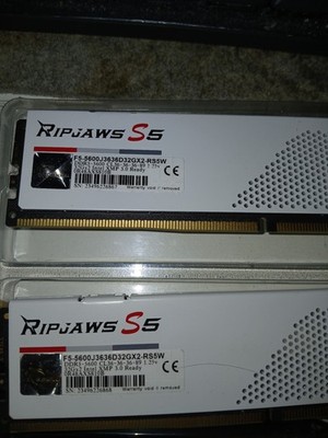 GSkill Ripjaws S5 - DDR5 - RAM - 64 GB - 5600 Mhz - CL 36 - White (KIT 2mal32Gb)