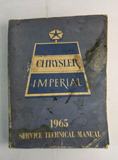 1965 Chrysler Imperial New Yorker 300 Newport Factory Shop Service Manual Oem 1965 Chrysler Imperial New Yorker 300 Newport Factory Shop Service Manual Oem