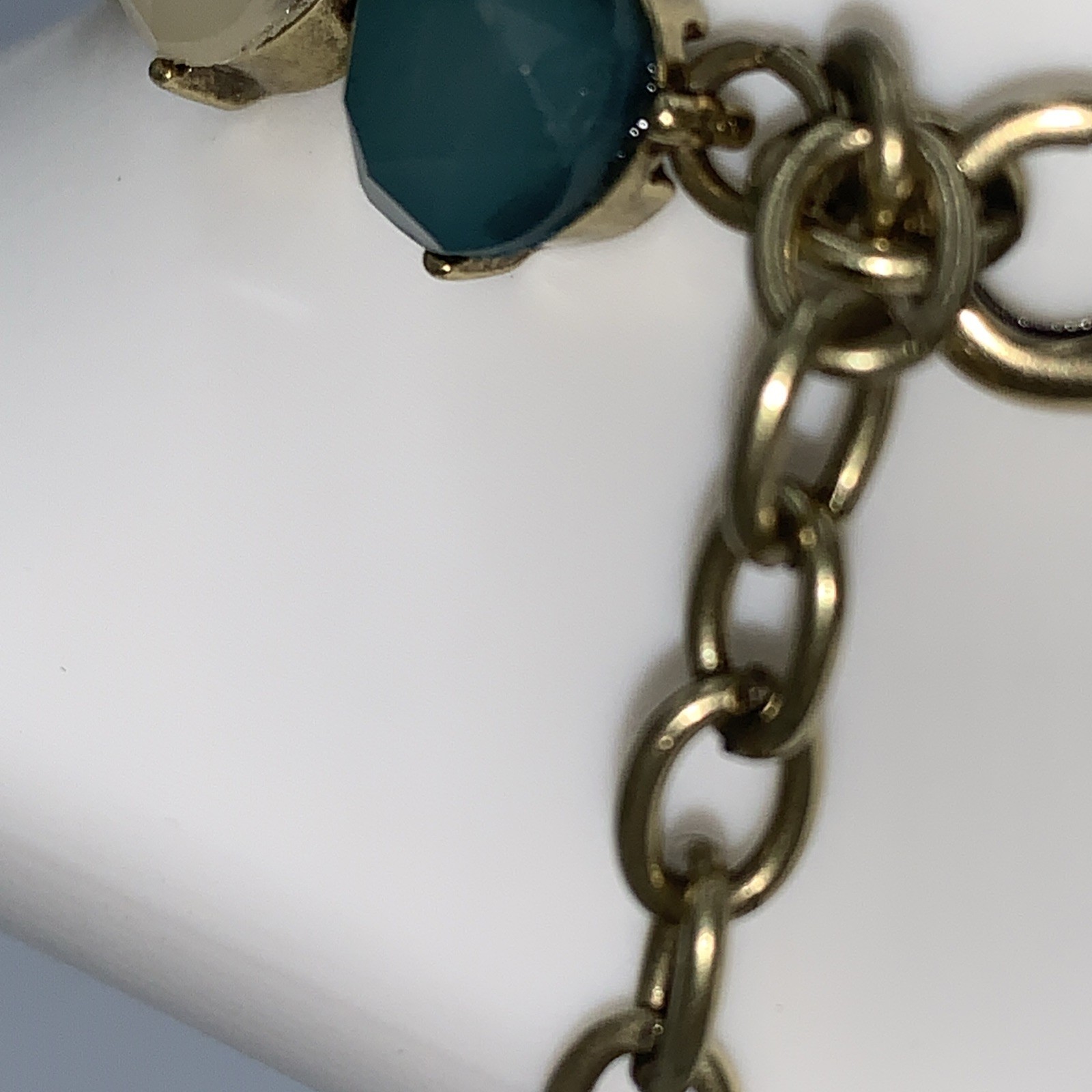 Chunky Multi-Color Resin Statement Bib Necklace G… - image 6