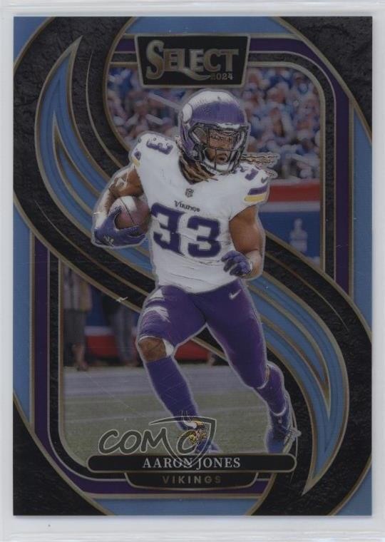 2024 Panini Select Premier Level Light Blue Prizm 50/99 Aaron Jones #102 4g8