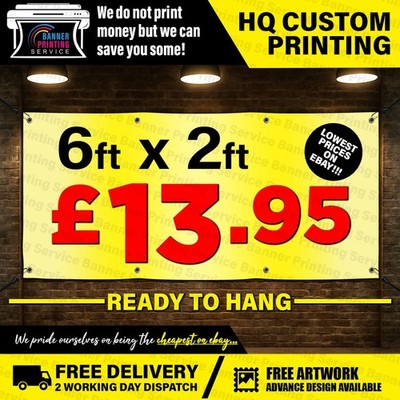 PVC VINYL BANNER INDIVIDUELLE WERBUNG AUSSENBEREICH WASSERDICHT STRAPAZIERFÄHIG SCHILD