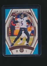 JOE FLACCO 2021 PANINI LEGACY FOR THE AGES BLUE PARALLEL 08/25 #FTA-9