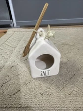 Salt Pig Cellar Box Birdhouse Rae Dunn Magenta Artisan Collection