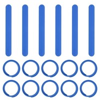 FüR Partygeschenke, 16 StüCk Silikon-Snap-ArmbäNder, Slap-ArmbäNder, Blau