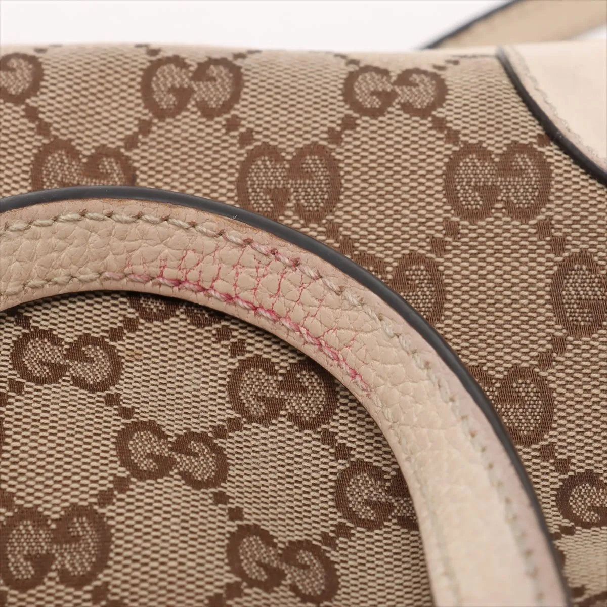 GUCCI GG Canvas 2WAY Shoulder Bag Beige Leather 449241 Crossbody Italy Ladies thumbnail 18