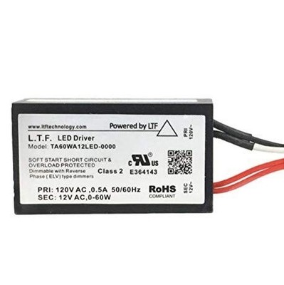 Ltf 12V Class 2 60W No-Load Electronic Transformer For Led Bulbs Incandescent