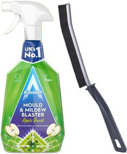 Mould and Mildew Remover Cleaning Spray 750Ml with Crevice Gap Brush. Hard Brist 24.93 per litre
