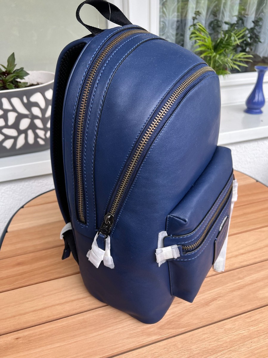 Coach Academy Leather Backpack in Blue Brand New with tags | eBay Coach Academy Leather Backpack in Blue Brand New with tags | eBay