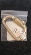 HONEYWELL Carabiner Double-Action Twist Lock, Offset-D Shape, 1 in Gate Opening