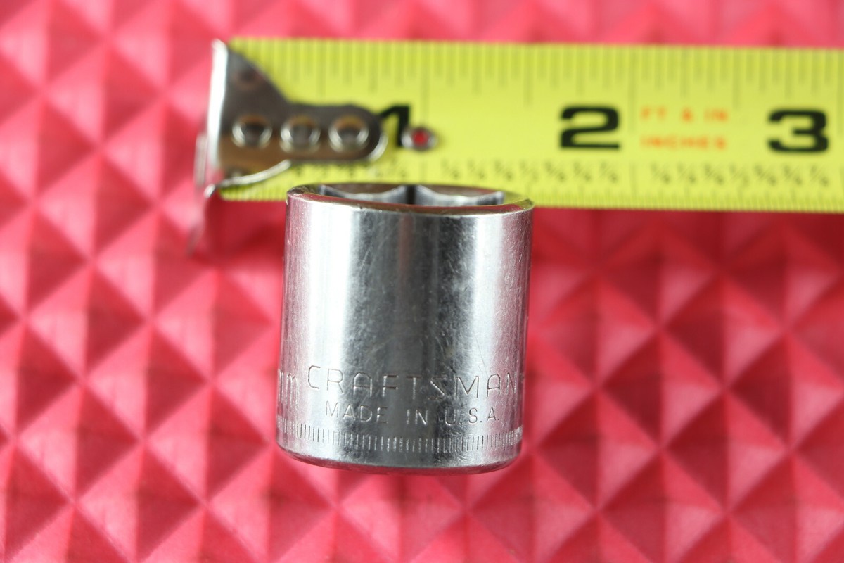 Craftsman 21MM Metric 3/8'' Drive 6 Point Shallow Socket -G1
