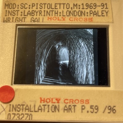 Michelangelo Pistoletto   Labyrinth   Italian Arte Povera 35mm Art Slide