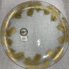 ANNIEGLASS LARGE FIR PLATE, NEW