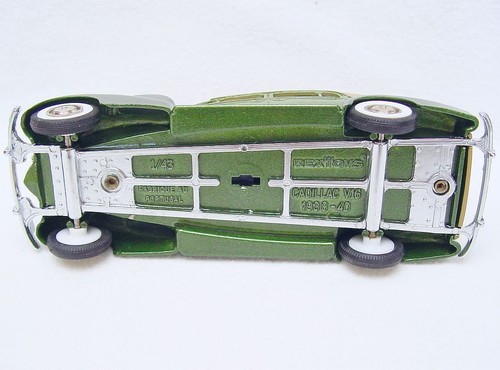 Rextoys 1:43 CADILLAC COUPÉ DE VILLE Closed Cabriolet Model Car Green MB`80 RARE - Picture 8 of 10