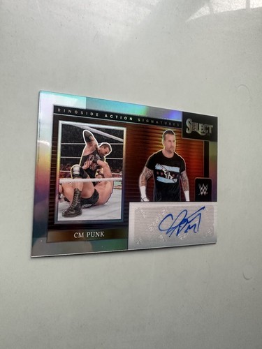 2024 Panini Select WWE Ringside Action Signatures Silver Prizm CM Punk Autograph - Bild 3 von 10