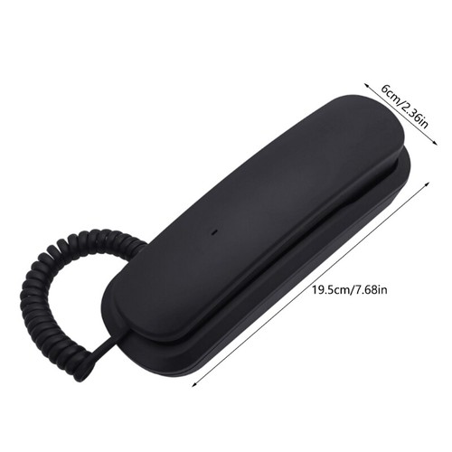 Fixed Landline Wall Telephone Portable Mini Phone Wall Mountable Telephone - Zdjęcie 8 z 9