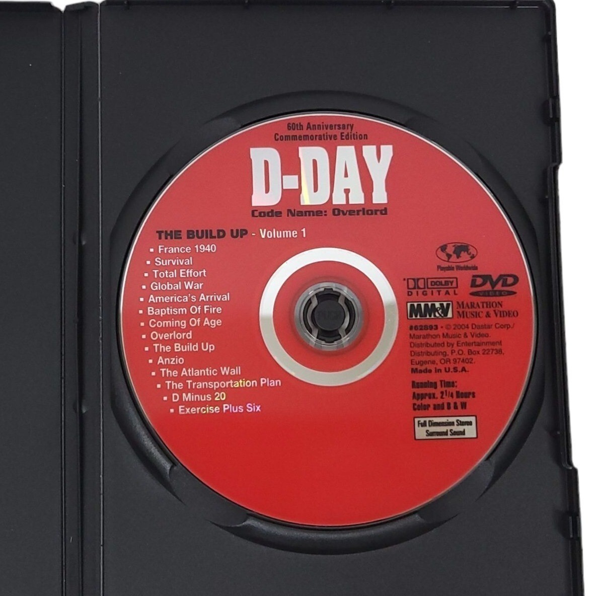 D-Day Code Name: Overlord The Build Up Invasion Breakout DVD Disc