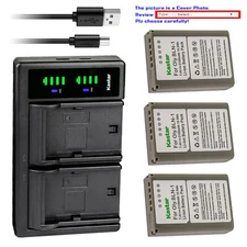 Kastar Battery LTD2 USB Charger for Olympus BLN-1 BLN1 & Olympus PEN-F Camera