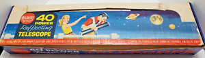 VINTAGE 1960 GILBERT 40 POWER REFLECTING TELESCOPE NO. 13203 W/BOX **FREE SHIP**