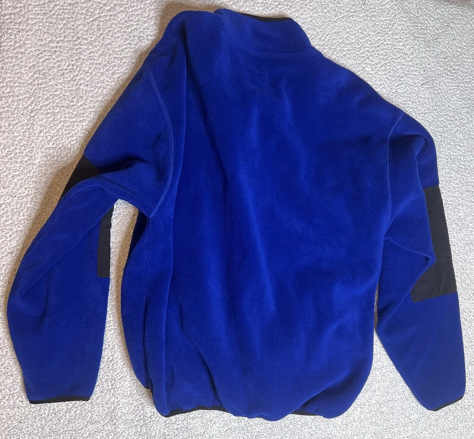 Chaps Ralph Lauren Men’s Fleece Spell out Royal Blue XL Vtg - Image 4 of 4
