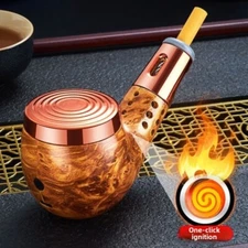 USB Car Cigarette Lighter Ashtray Pipe Shaped Tabacco Smoking Cigarette Ash Tray