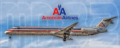 American  Airlines McDonnell Douglas MD-82 Handmade Photo Magnet PMT1672