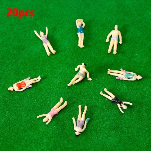 Detaillierte Miniatur Strand Menschen Figuren f??r Modellzug Layouts 20er Set - Bild 6 von 15