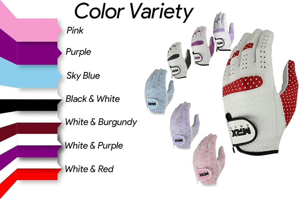 Ladies Golf Glove Soft Cabretta Leather Regular Fit Left & Right Hand Golf Glove - Image 4 of 4