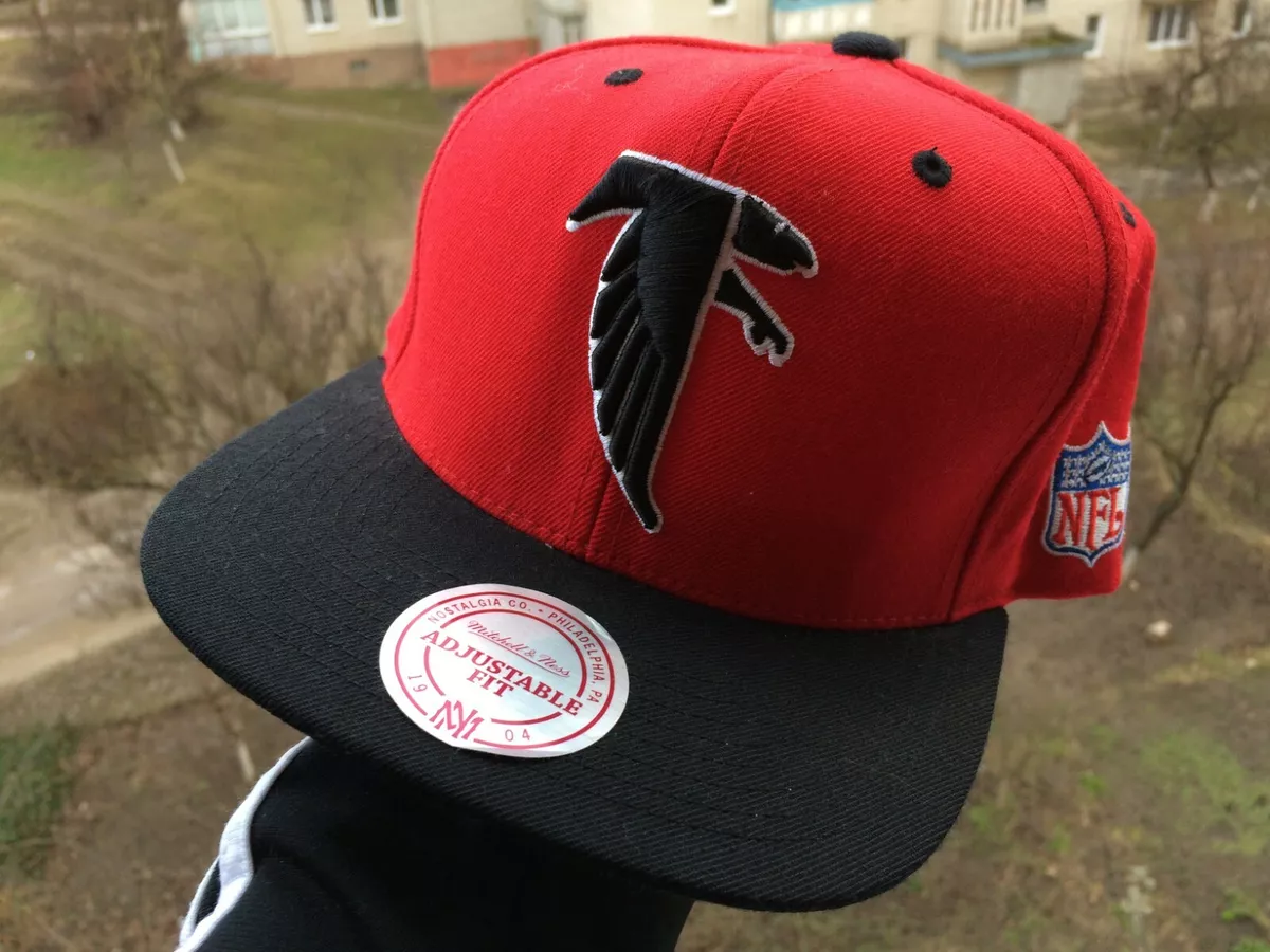 Atlanta Falcons SnapBack Mitchell and Ness Adjustable Fit USA NFL CAP