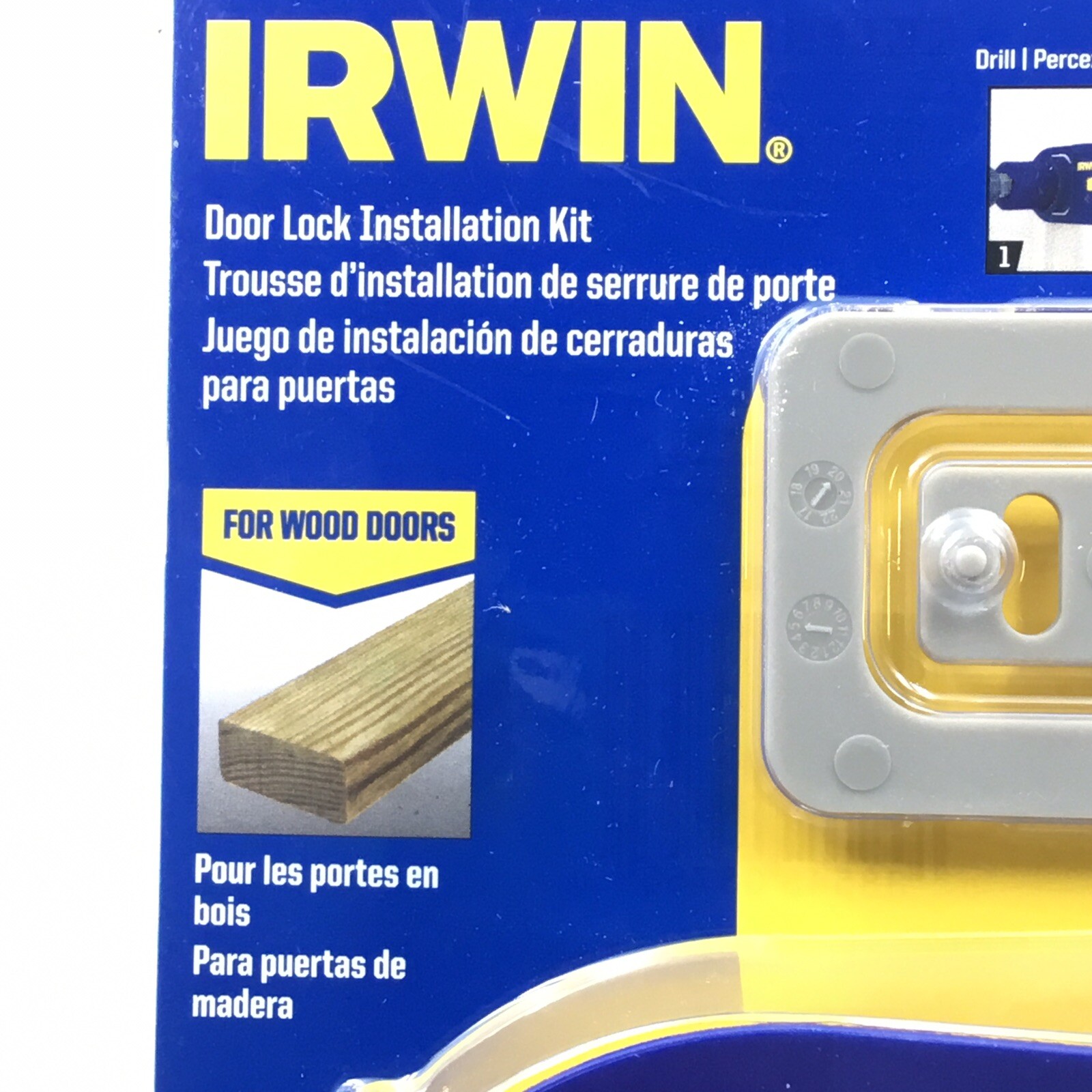 Irwin Door Lock Installation Kit 3111001 For Wood Doors New Sealed
