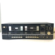 Vintage Sanyo RD W660 Double Stereo Cassette Deck Rare. Tested WORKS