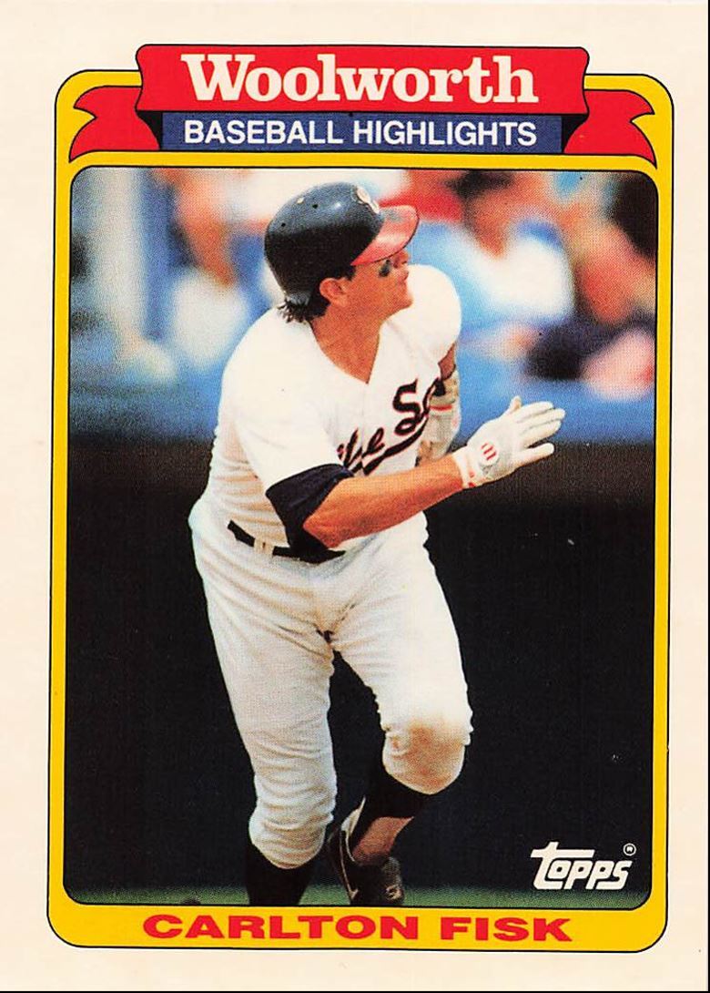 1991 Topps Woolworth Baseball Highlights Carlton Fisk Chicago White Sox #12