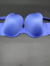 SOMA Size 36 D Blue Vanishing Back Full Coverage Underwire Bra